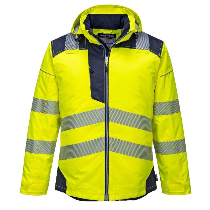 Portwest T400 PW3 Waterproof Hi-Vis Yellow Jacket