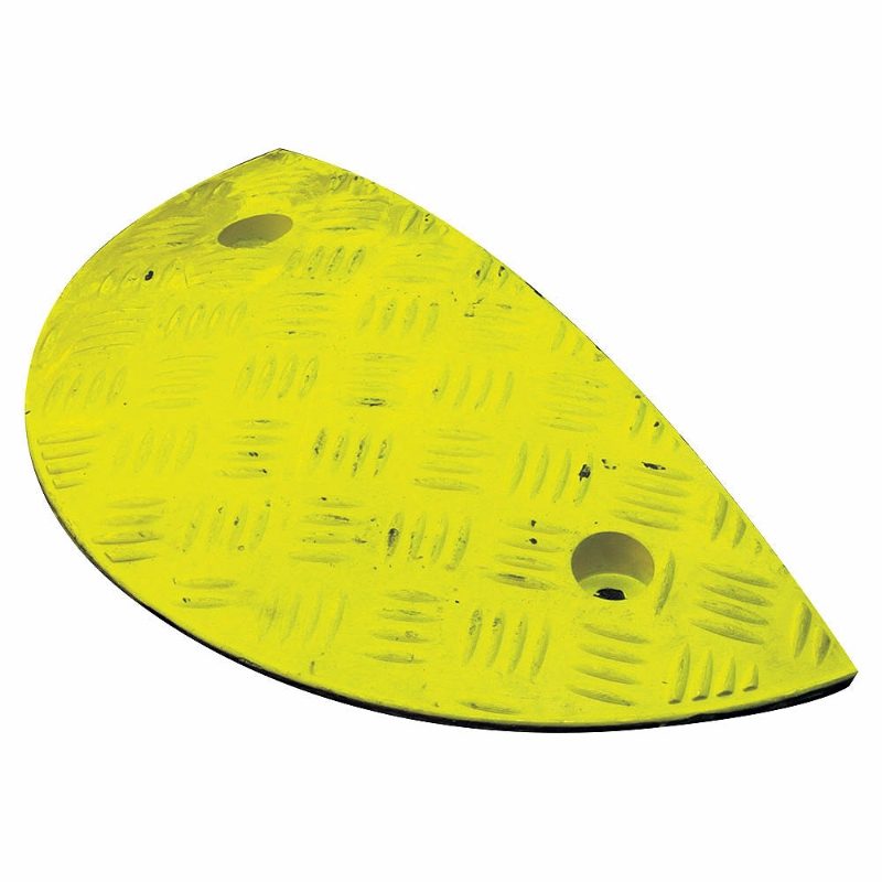 Yellow Speed Ramp End Panel - 50 x 250 x 250mm