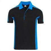 Orn Avocet Two-Tone Polo Shirt - Black / Reflex Blue