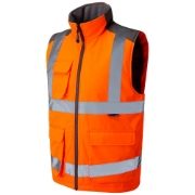 Leo Torrington Rail Hi-Vis Orange Body Warmer