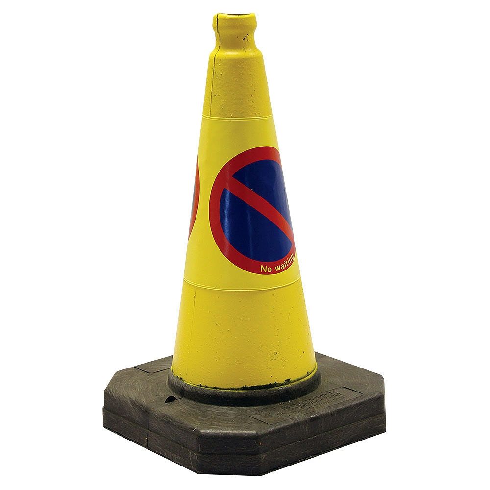 No Waiting Traffic Cone - Conical Style - 1 Piece