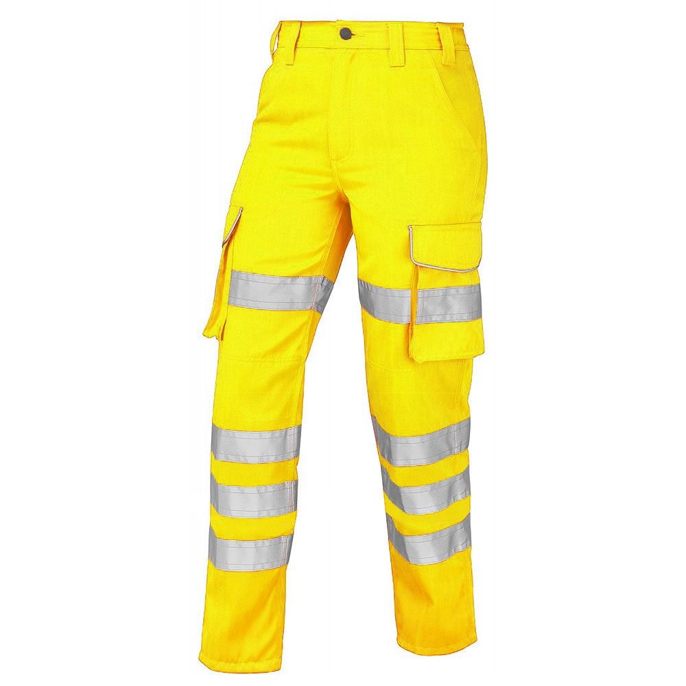 Jafco FlameAwear Women's FR AS Arc 4kA Hi-Vis Yellow Cargo Trousers - Tall Leg