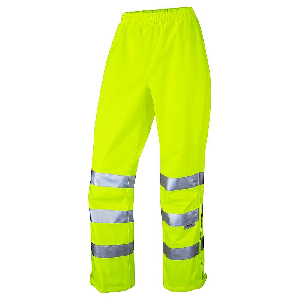 Leo Hannaford Women's Waterproof Breathable Hi-Vis Yellow Overtrousers