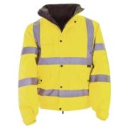 Waterproof Hi-Vis Yellow Bomber Jacket