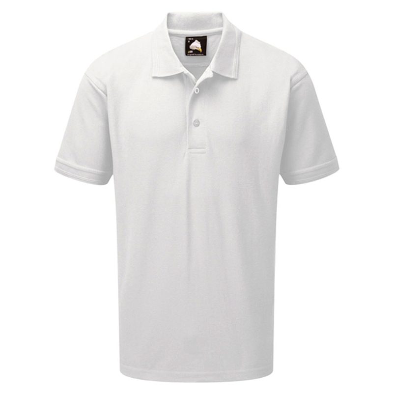 Orn Eagle Premium Short Sleeve Polo Shirt - White