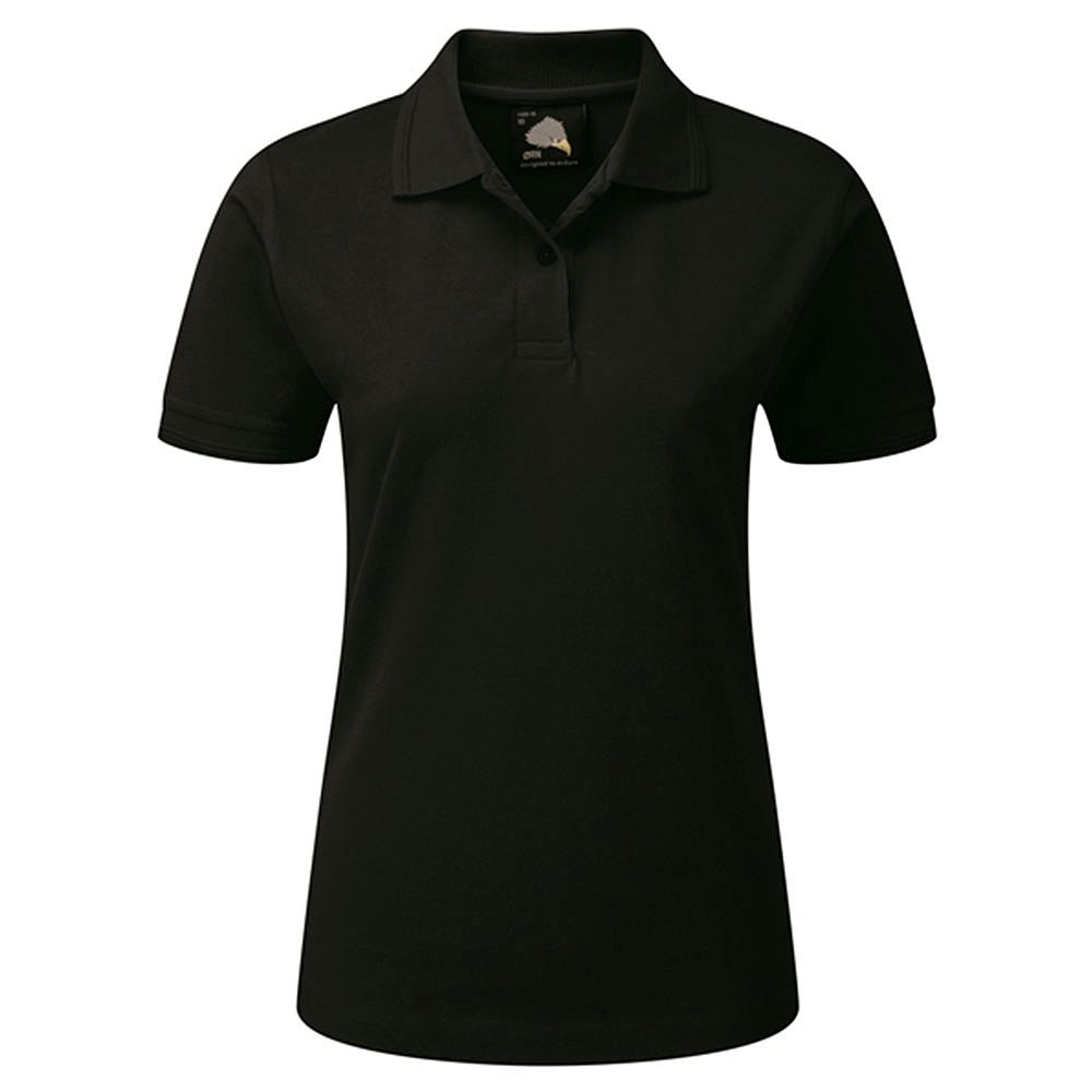 Orn Eagle Women's Short Sleeve Polo Shirt - Black