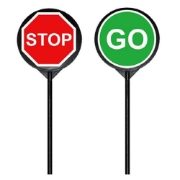 Plastic Stop / Go Sign - 600mm