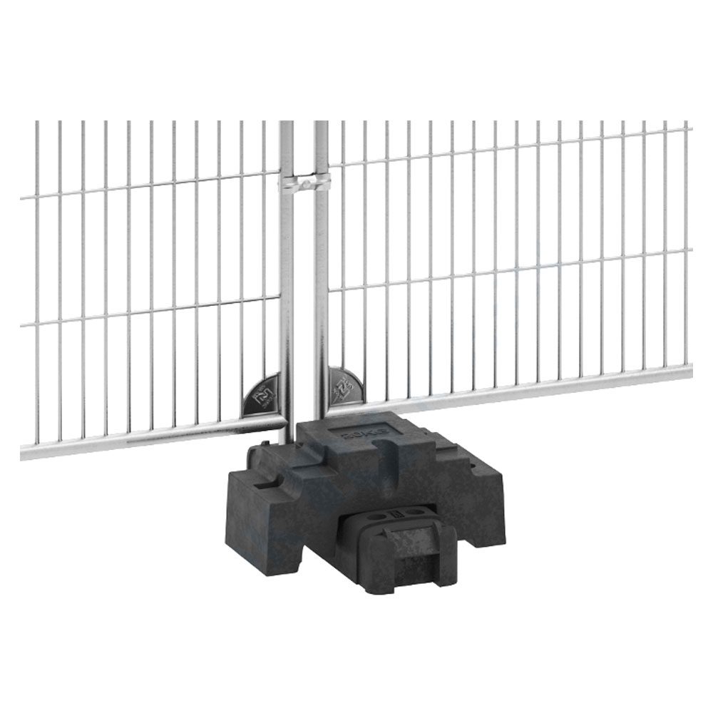 Solo Rubber Block for Heras Fencing - 20kg