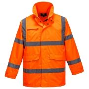 Rail Waterproof Breathable Hi Vis Orange Extreme Parka Jacket - 200gsm
