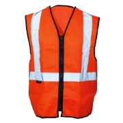 Rail Hi-Vis Zip Orange Waistcoat