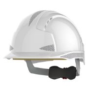 JSP EVOLite CR2 Reflective Vented Wheel Ratchet Safety Helmet - White