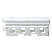 RB22 White Barrier with Connecting Post, Connecting Plate and Fixings - 2000 x 800 x 500mm