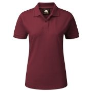 Orn Eagle Women's Short Sleeve Polo Shirt - Burgundy