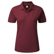 Orn Wren Women's Short Sleeve Polo Shirt - Burgundy