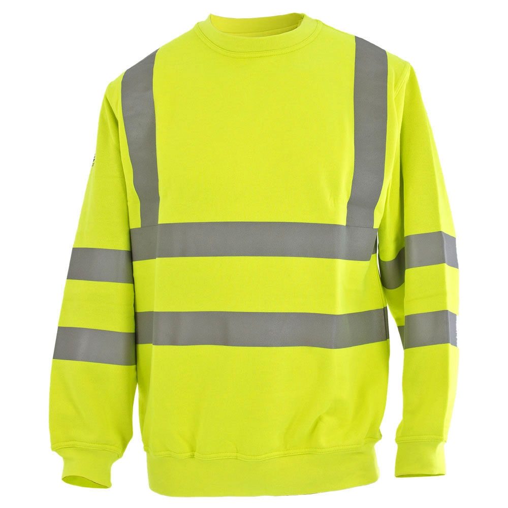 Q-Flame FR AS Arc 4kA Hi-Vis Long Sleeve Yellow Sweatshirt