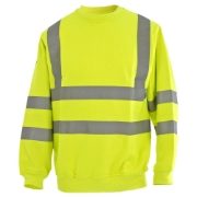 Q-Flame FR AS Hi-Vis Long Sleeve Yellow Sweatshirt