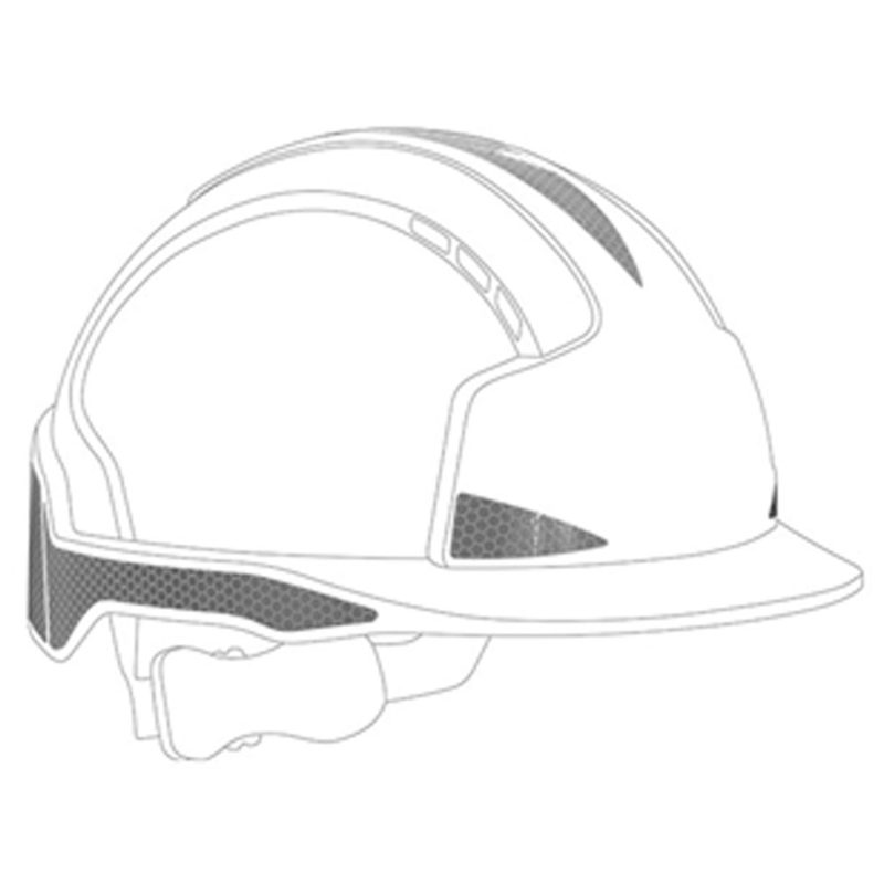 JSP EVOLite Safety Helmet CR2 Silver Reflective Decal Kit - PF Cusack