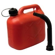 Red Plastic Fuel Container - 5 Litre