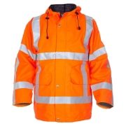 Hydrowear Uithoorn Rail Waterproof Breathable Hi-Vis Orange Parka Jacket
