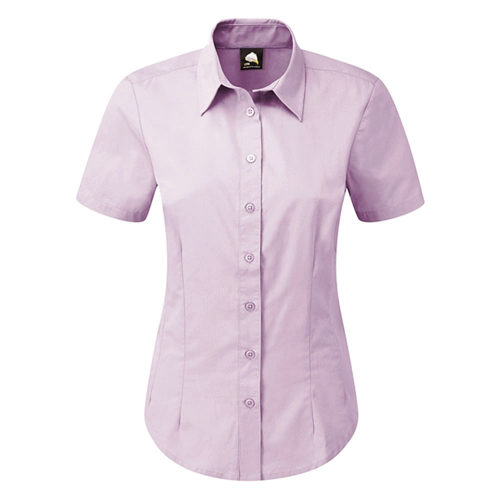 Orn Essential Ladies' Short Sleeve Blouse - 105gsm - Lilac