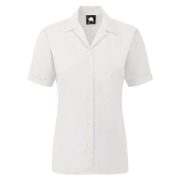 Orn Oxford Premium Women's Short Sleeve Blouse - White