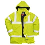 Portwest FR AS Waterproof Hi-Vis Yellow Jacket