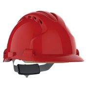JSP EVO8 High Impact Vented Safety Helmet - Red