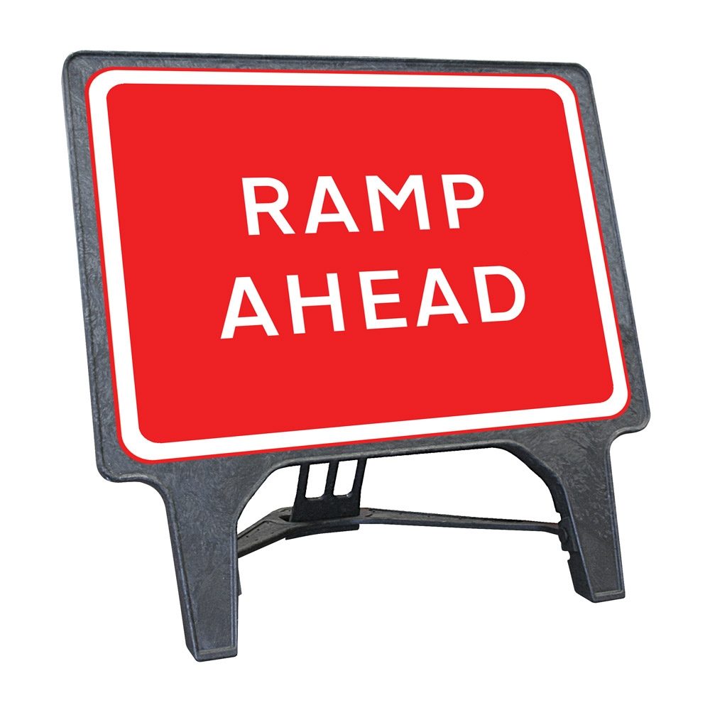 CuStack Ramp Ahead Sign - 1050 x 750mm