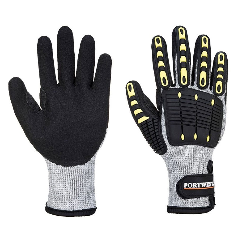 Portwest A729 Anti-Impact Cut-Resistant Thermal Safety Gloves - Cut Level C