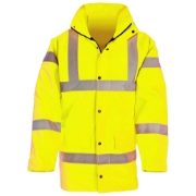 Super-Dri Waterproof Hi Vis Yellow Parka Jacket