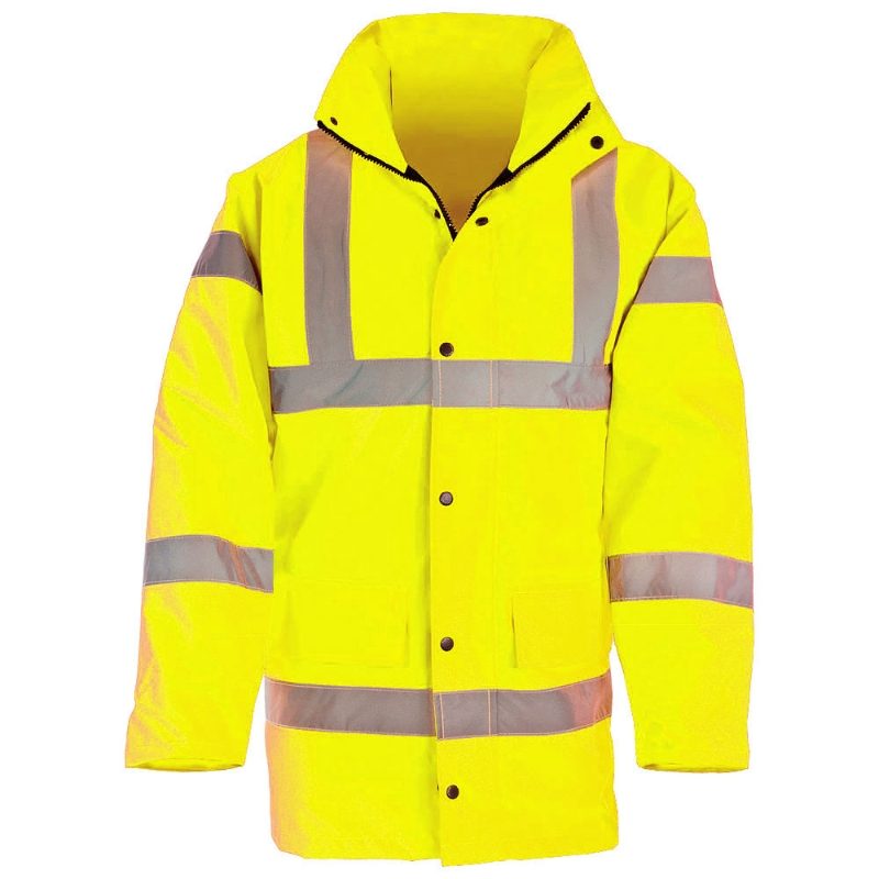 Super-Dri Waterproof Hi Vis Yellow Parka Jacket