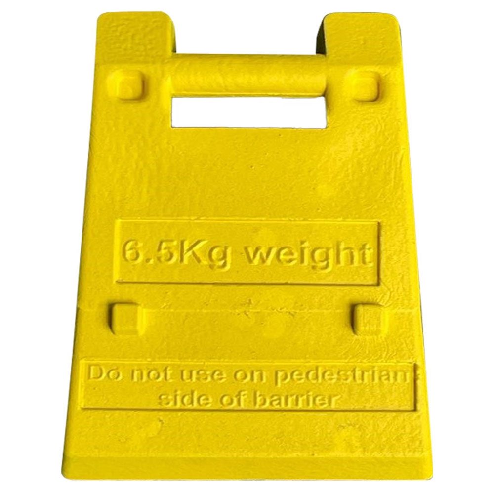 Overshoe Foot Weight for Mergon, Highway, Stacca, Olympic and Gate Barriers - 6.5kg - Yellow