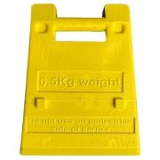 Overshoe Foot Weight for Mergon, Highway, Stacca, Olympic and Gate Barriers - 6.5kg - Yellow