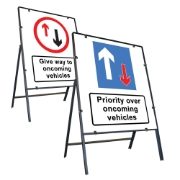 Clipped Metal Road Signs - 800 x 900mm