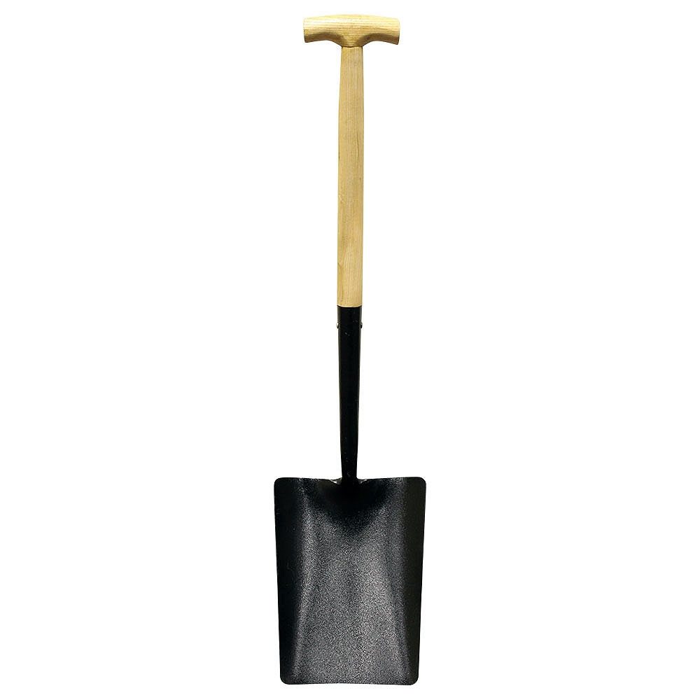 Taper Mouth Shovel - Wooden T Handle