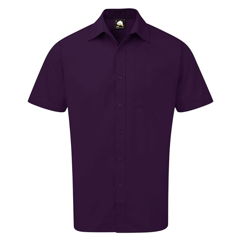 Orn Essential Men's Short Sleeved Shirt - 105gsm - Purple