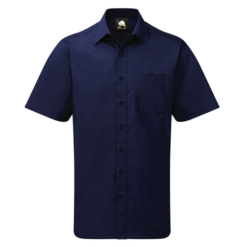 Orn Premium Oxford Men's Short Sleeve Shirt - 145gsm - Royal Blue