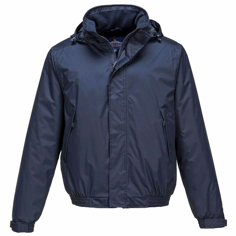 Portwest Crux Breathable Fleece Lined Bomber Jacket - Navy