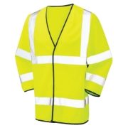 Hi-Vis Long Sleeve Yellow Waistcoat