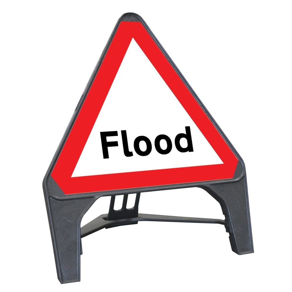 CuStack Flood Triangular Sign - 750mm