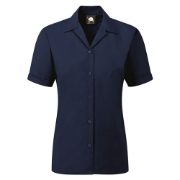 Orn Oxford Premium Women's Short Sleeve Blouse - Royal Blue