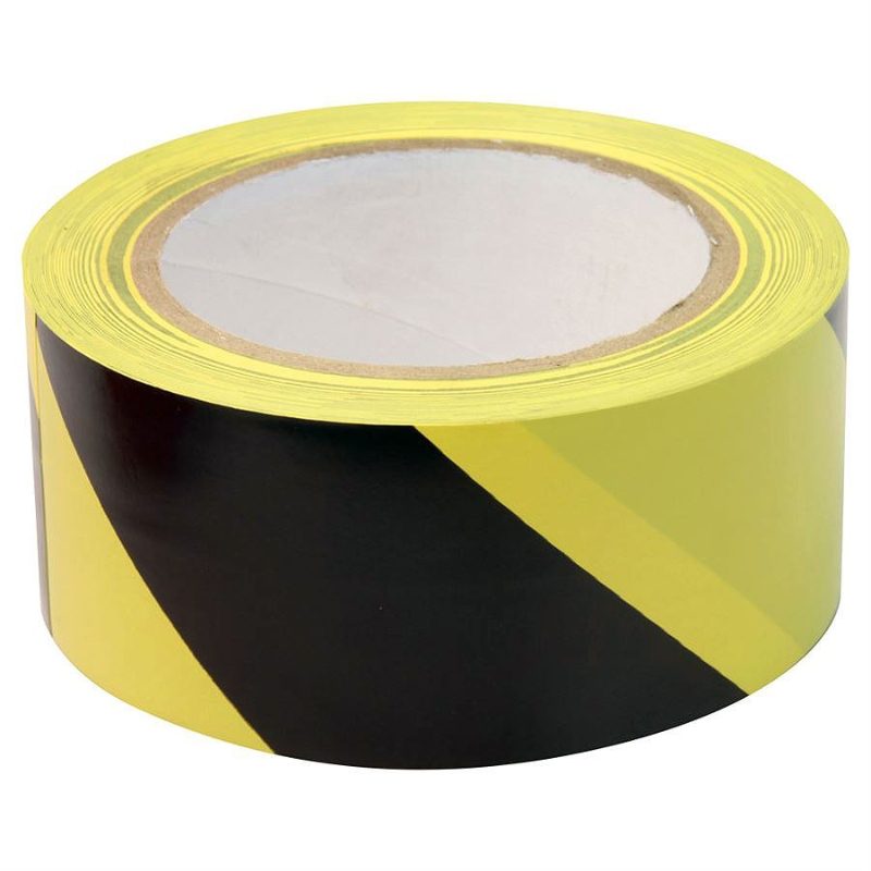 Self-Adhesive Hazard Tape - Black / Yellow - 50mm x 33m