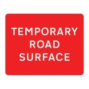 Temporary Road Surface Metal Road Sign Plate - 1050 x 750mm