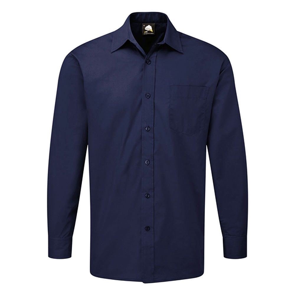 Orn Essential Men's Long Sleeved Shirt - 105gsm - Royal Blue