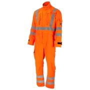 ProGARM 4693 Rail FR AS Arc Hi-Vis Lightweight Orange Coveralls