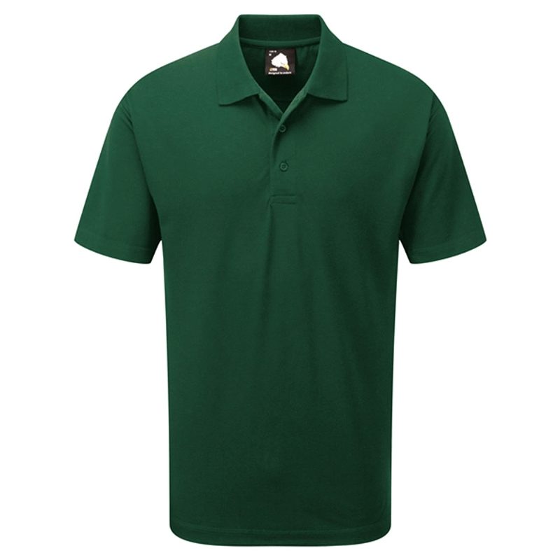 Orn Raven Short Sleeve Polo Shirt - Bottle Green