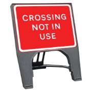 Custack Crossing Not In Use Sign - 600 x 450mm