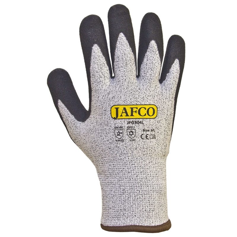 Jafco Thermal Cut Level D Palm Coated Safety Gloves