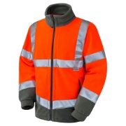 Leo Hartland Rail Hi Vis Orange Fleece Jacket