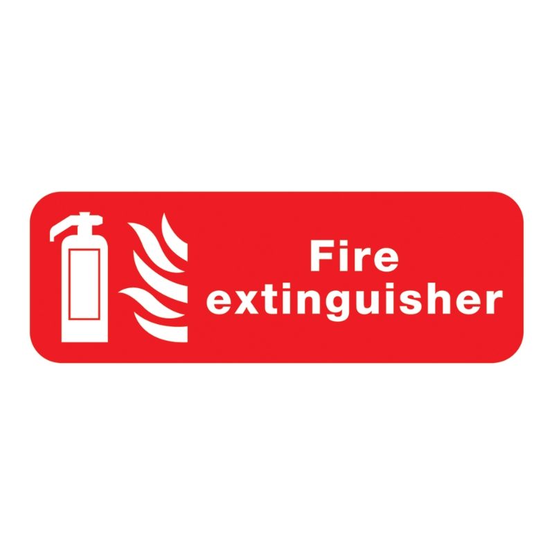 Fire Extinguisher Sign - 600 x 200 x 1mm
